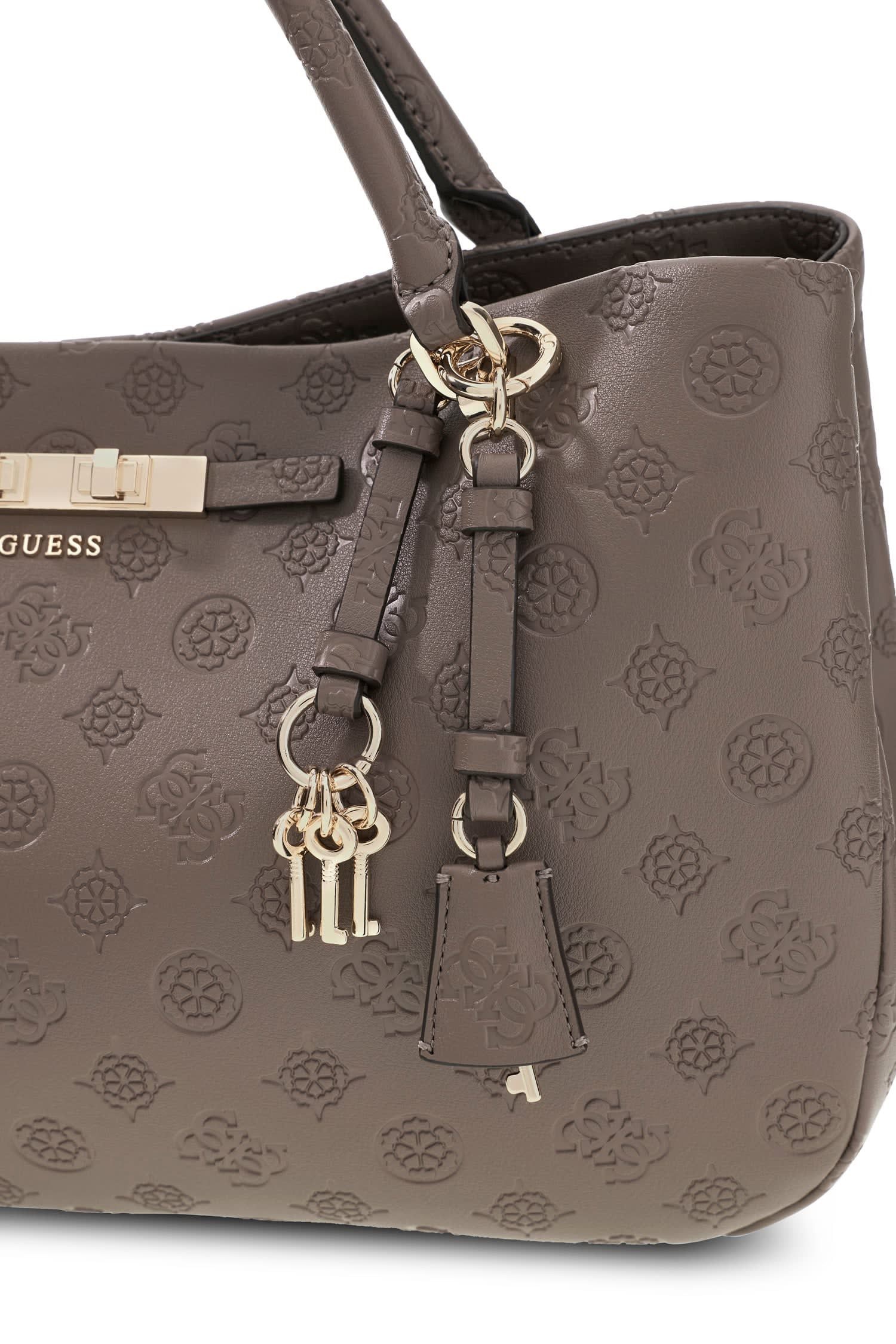 Guess Umhängetasche CARMELLA GIRLFRIEND SATCHEL (Set, Abnehmbarer Schlüsselanhänger), Damen Handtasche mit abnehmbarem Schlüsselanhäner – Bild 4 von 5