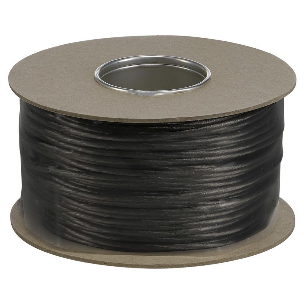 SLV Deckenleuchte Tenseo Seilsystem, Niedervolt-Seil, 6 mm², schwarz, 100 m, keine Angabe, Leuchtmittel enthalten:, warmweiss, Seilsystem