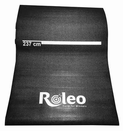 Roleo Dartmatte Roleo Dartmatte Teppich rutschfest schwarz mit Abstandsmarkierung (1-St)
