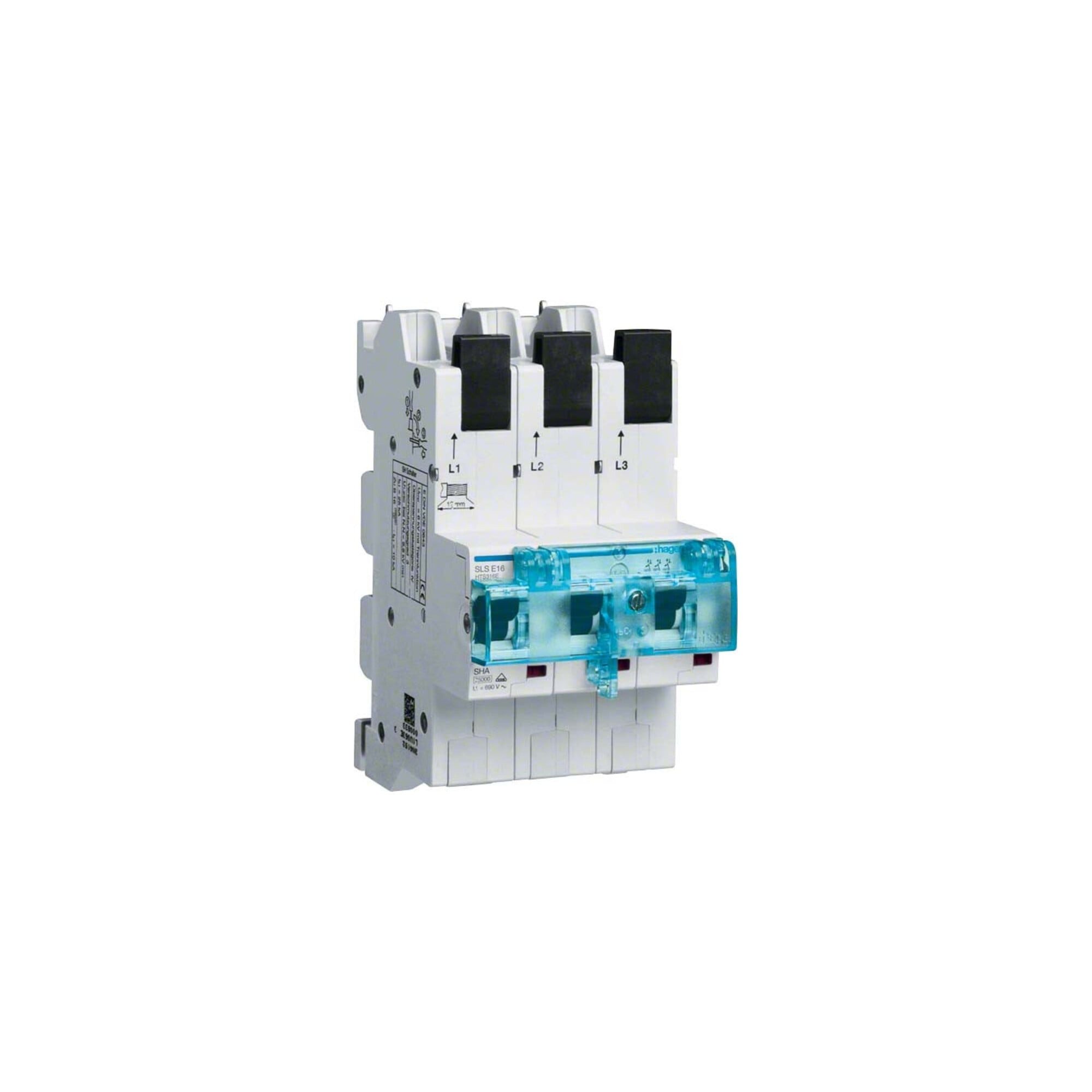 Hager Schalter Hager SLS-Schalter 3P Cs-35A Sammelschi HTS335C
