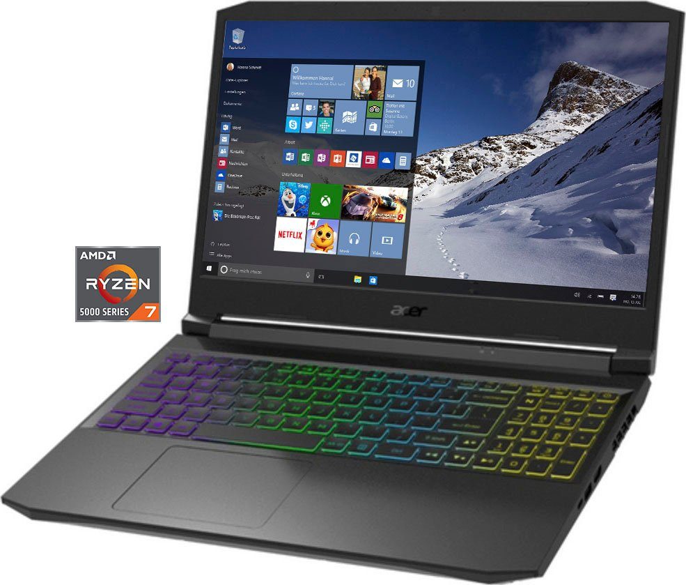 5 3070, GeForce Acer Gaming-Notebook AN515-45-R8BM AMD Ryzen (39,62 GB 7 cm/15,6 5800H, Zoll, Nitro SSD) 1000 RTX