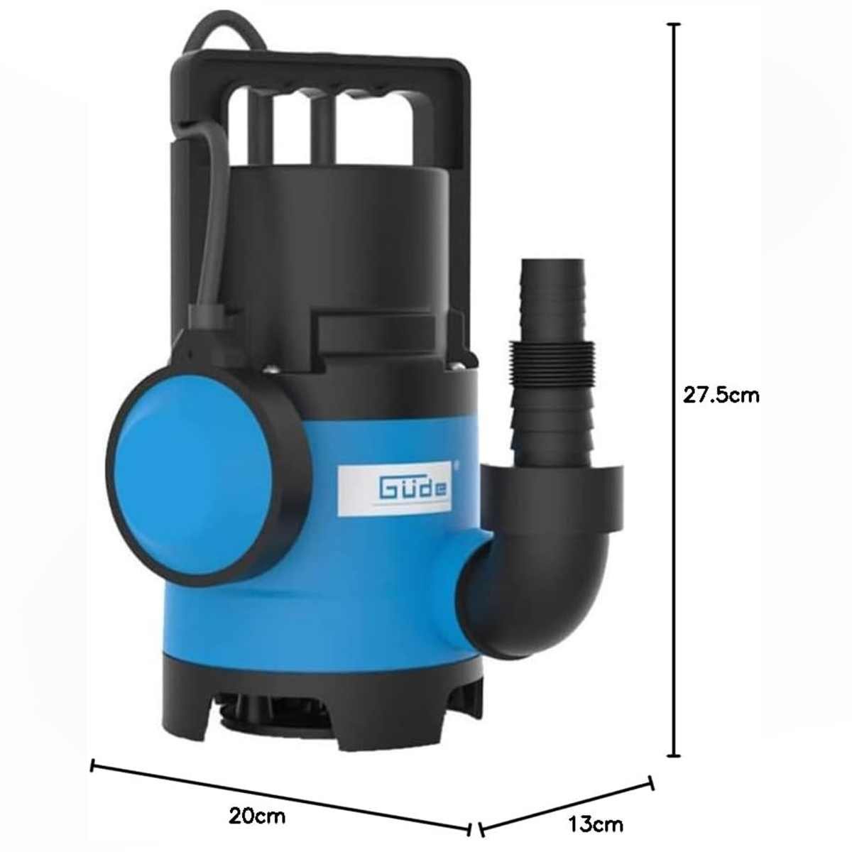 Güde Akku-Gartenpumpe GÜDE Schmtuzwassertauchpumpe GS 4003 P 8000 l/h 400 W