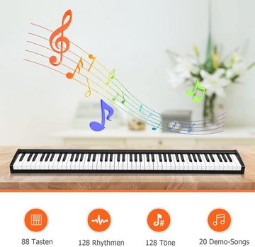 KOMFOTTEU Spielzeug-Musikinstrument 88 Tasten, Digital-Piano Setinkl. Tragetasche und Schultergurt