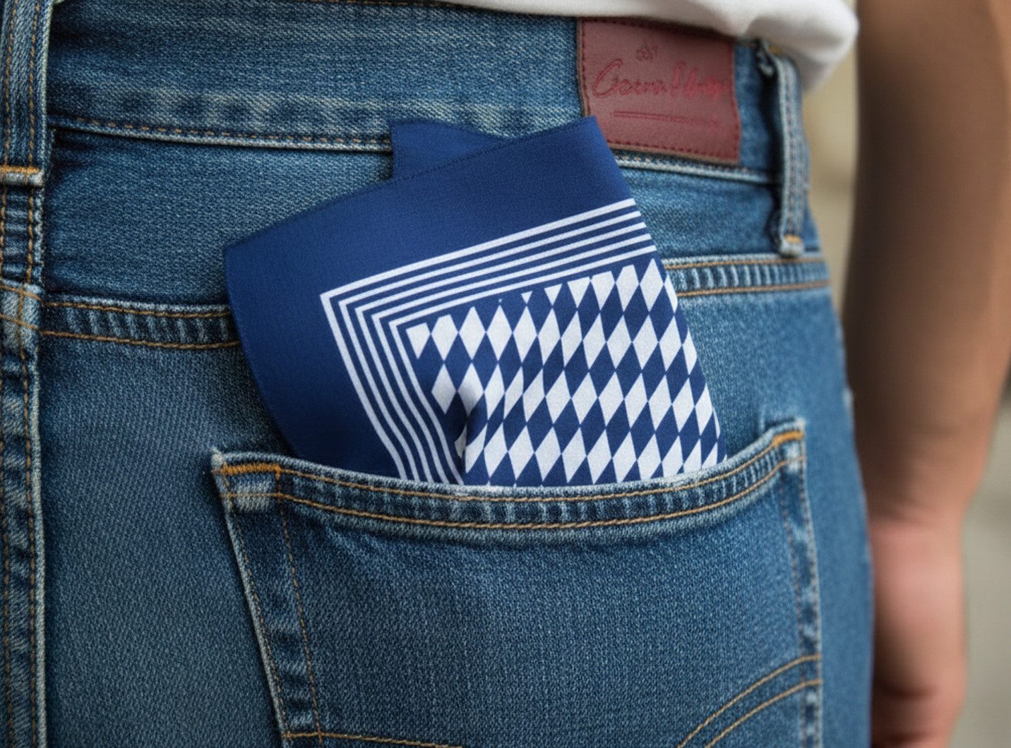 LK Trend & Style Nickituch Kopftuch Halstuch Bandana fürs Festival oder Oktoberfest, (Accessoire, lässig, Unisex, auf zum Fest passend gestylt), das modische Design bleibt im Trend