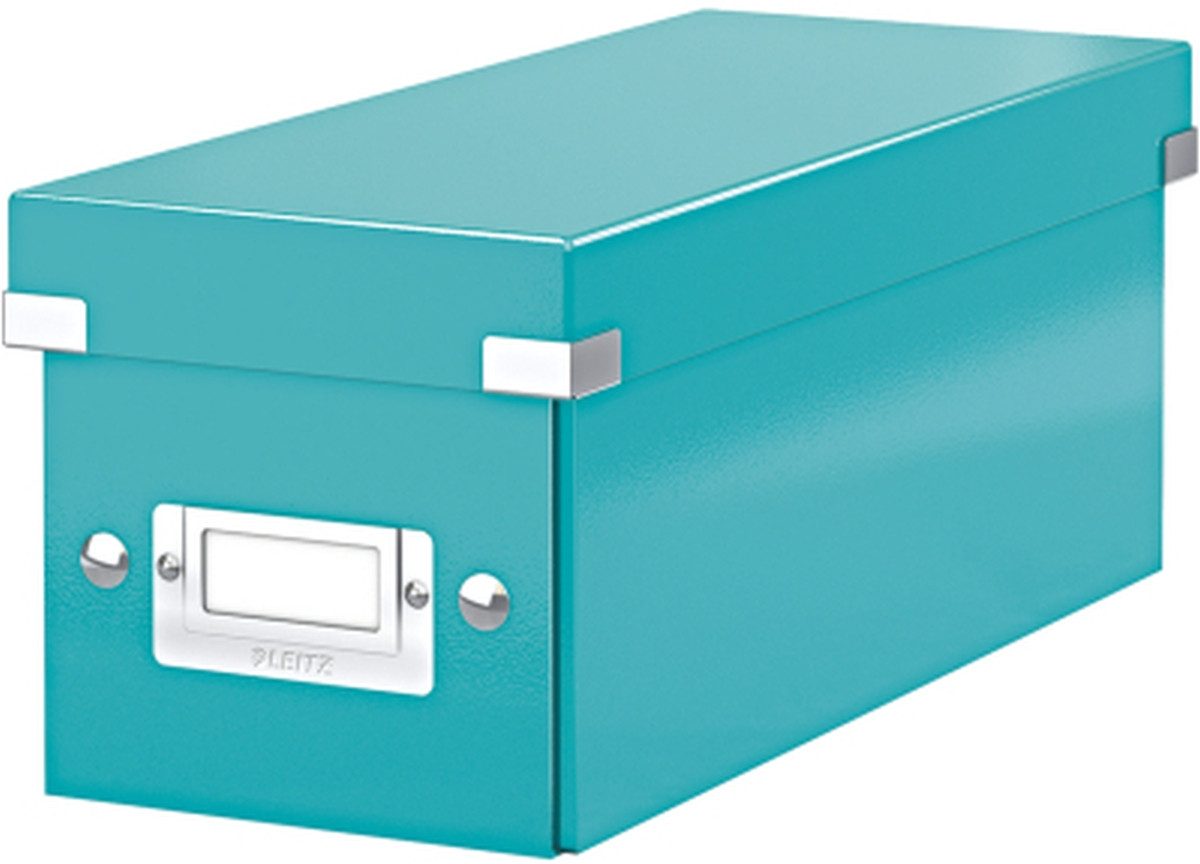 Aufbewahrungsbox Ablagebox Click & Store CD eisblau