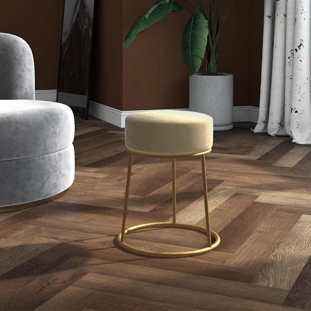 vidaXL Barhocker, Runder Hocker Dunkelgrau Samt