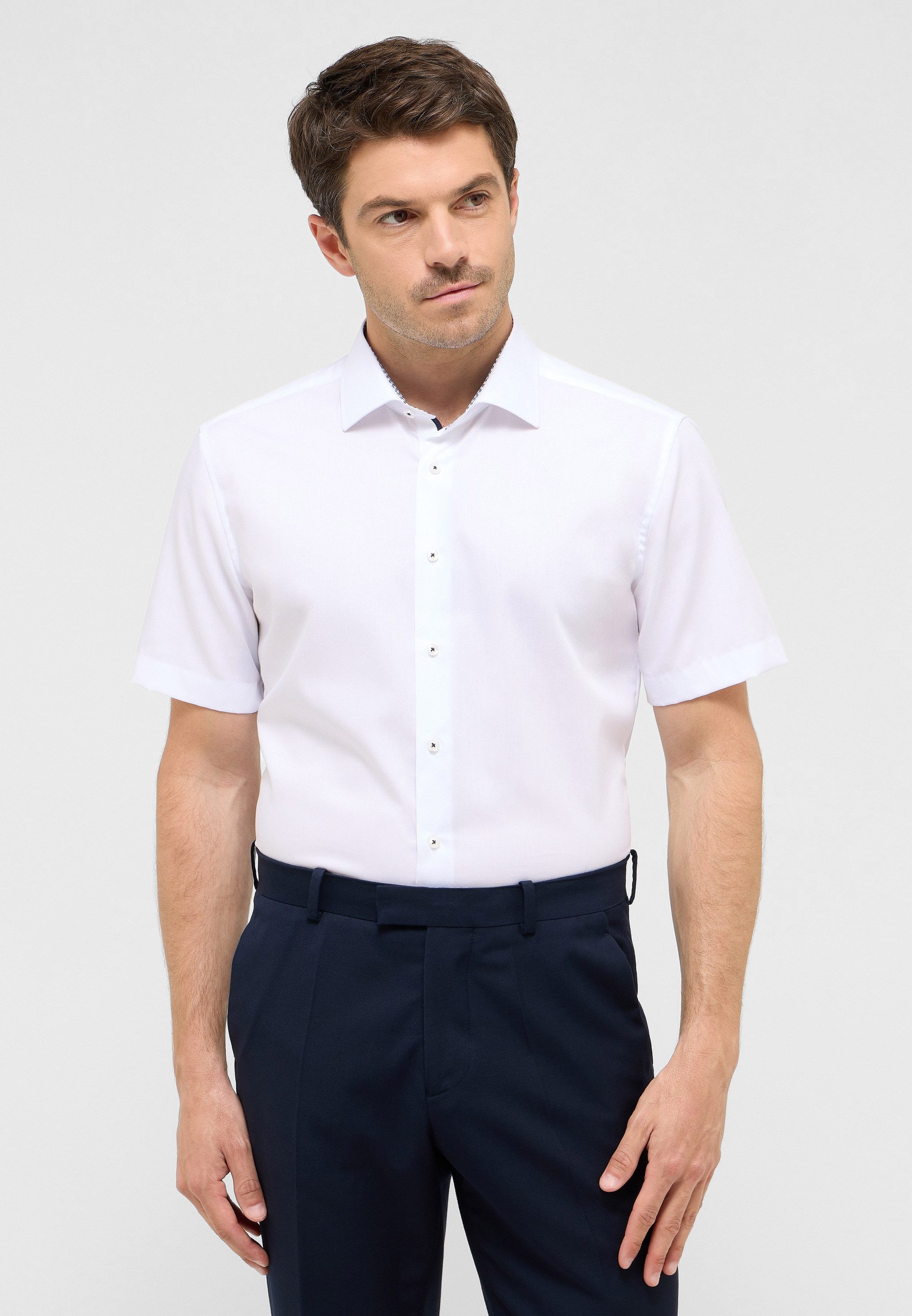 Eterna Kurzarmhemd "SLIM FIT" NON IRON (bügelfrei) günstig online kaufen