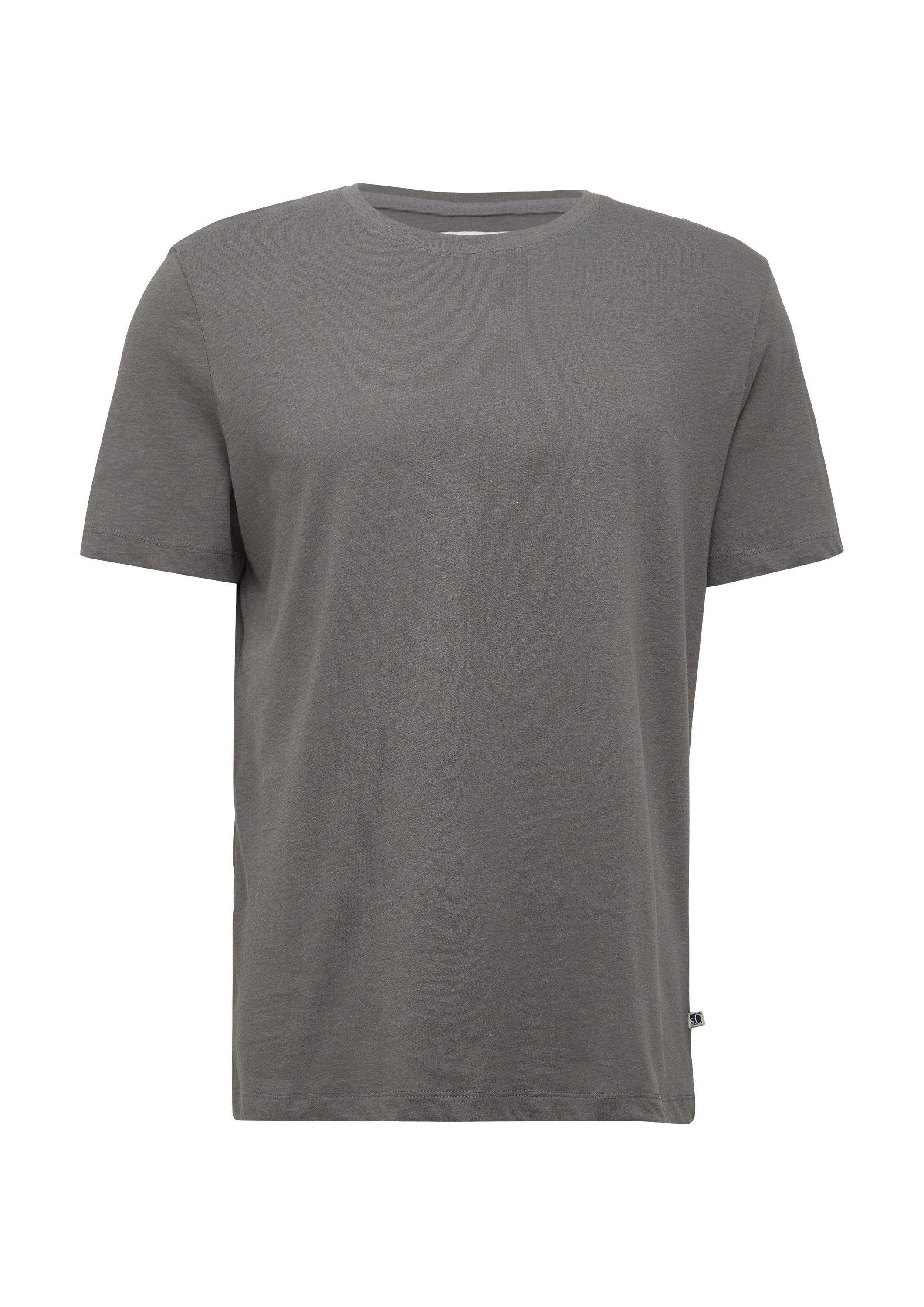 s.Oliver Kurzarmshirt T-Shirt Jersey-T-Shirt aus Leinenmix günstig online kaufen