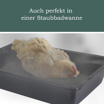 Petigi Badesand 5-100 kg Urgesteinsmehl Geflügeleinstreu Staubbad Sandbad Hühner Streu