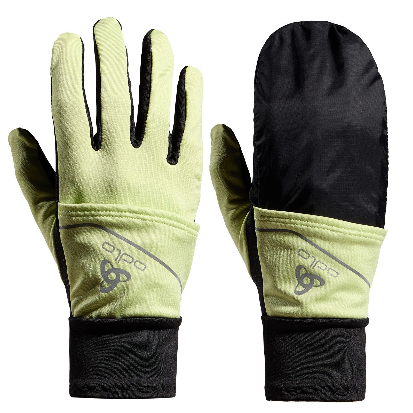 Odlo Laufhandschuhe Gloves Intensity Cover Safety Light 761050-40440 Vielseitige Перчатки die bequemen Tragekomfort bieten.
