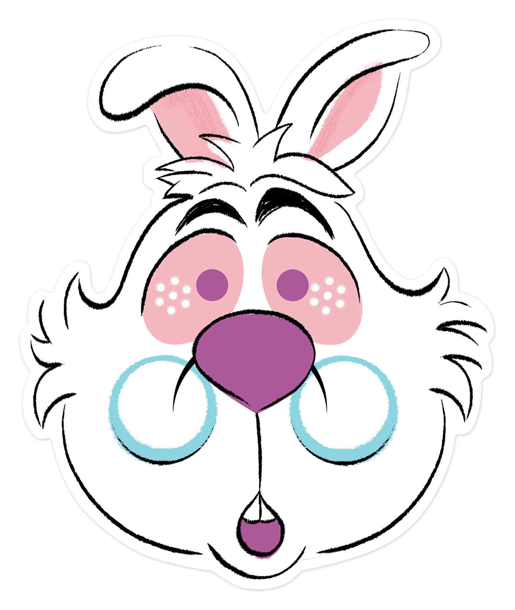 Verkleidungsmaske Disney - Masken - White Rabbit Maske