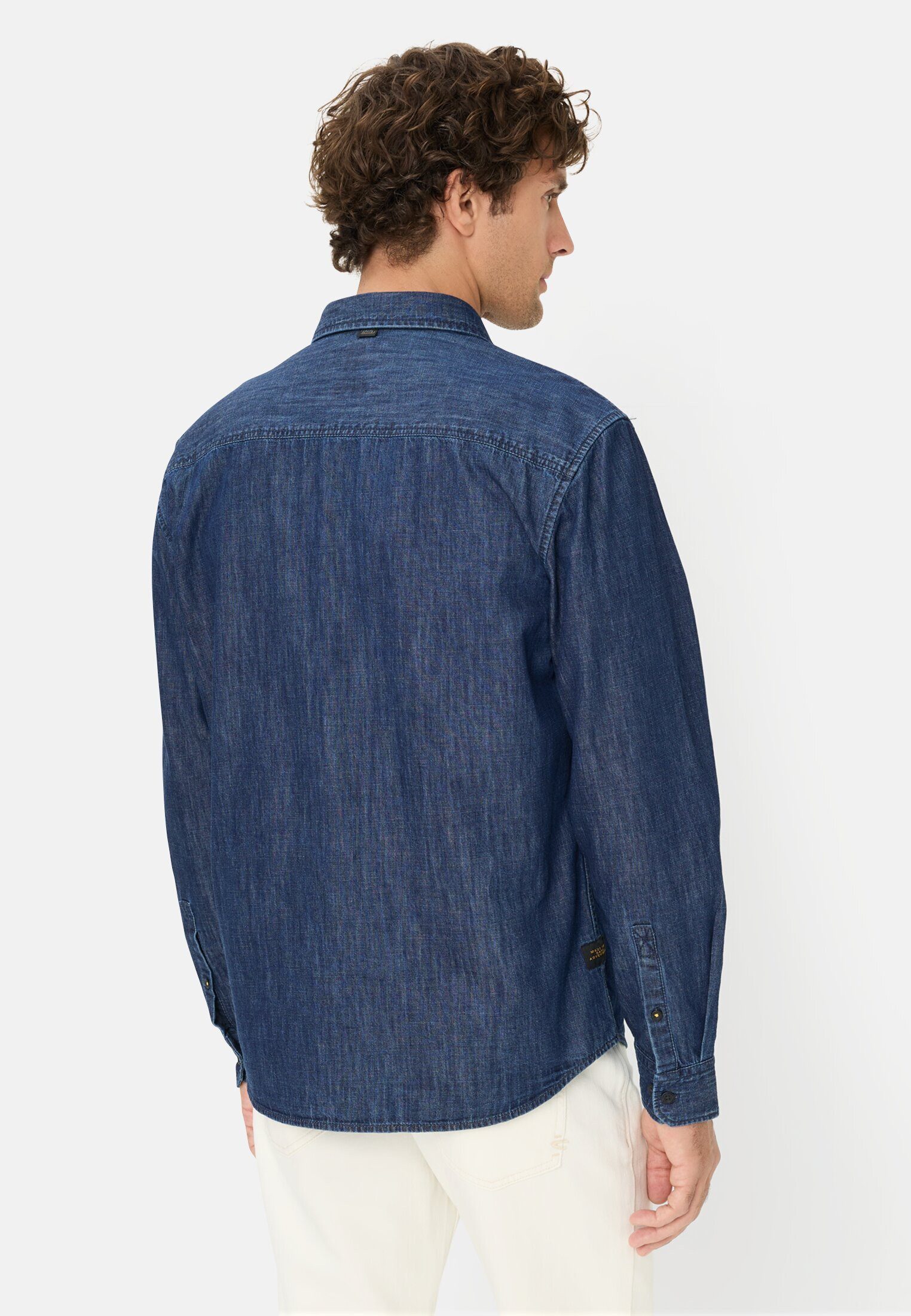 camel active Jeanshemd Langarmhemd in Jeans Optik Langarm