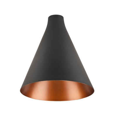 SLV Lampenschirm Mix&Match Leuchtenschirm Lalu Cone in Schwarz und Bronze 152mm rund, Lampenschirme