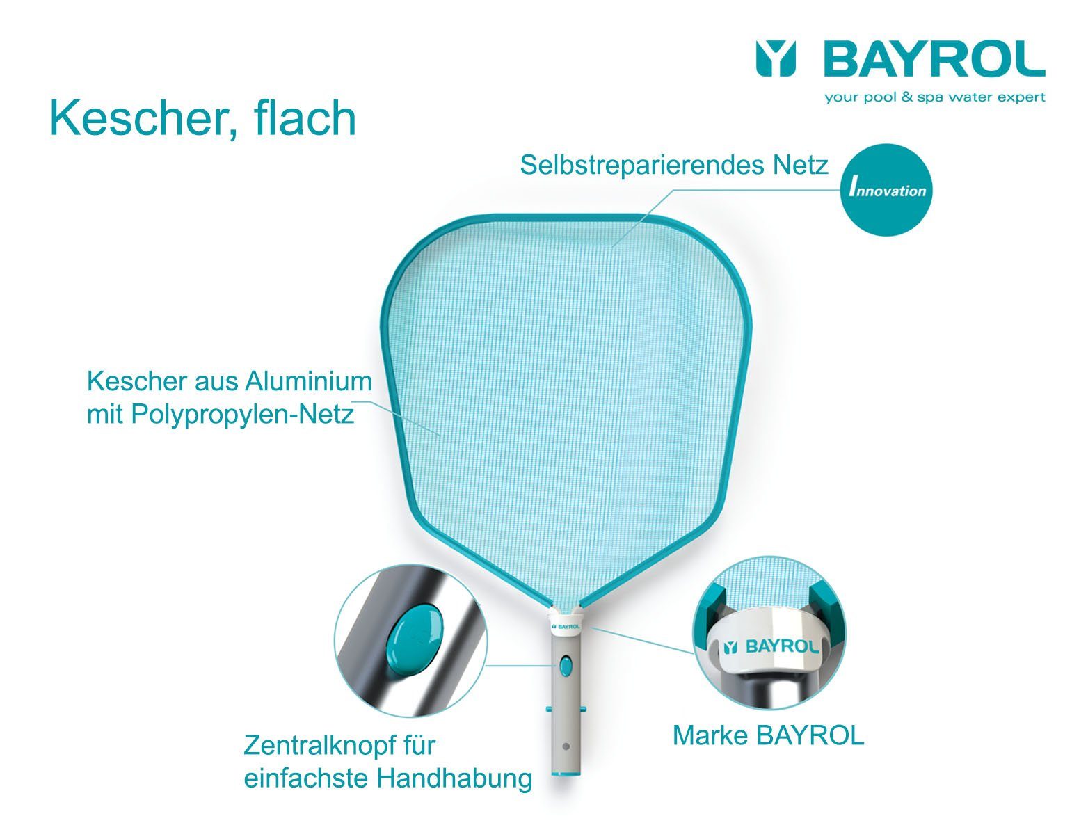Bayrol Kescher Bayrol Laubkescher flach (1-St)
