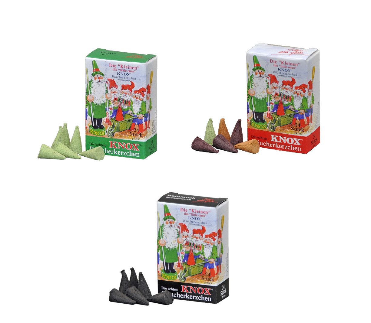 KNOX Duftkerze Räucherkerzen Minis 3er Duft Set, 72 Räucherkerzen der Größe günstig online kaufen