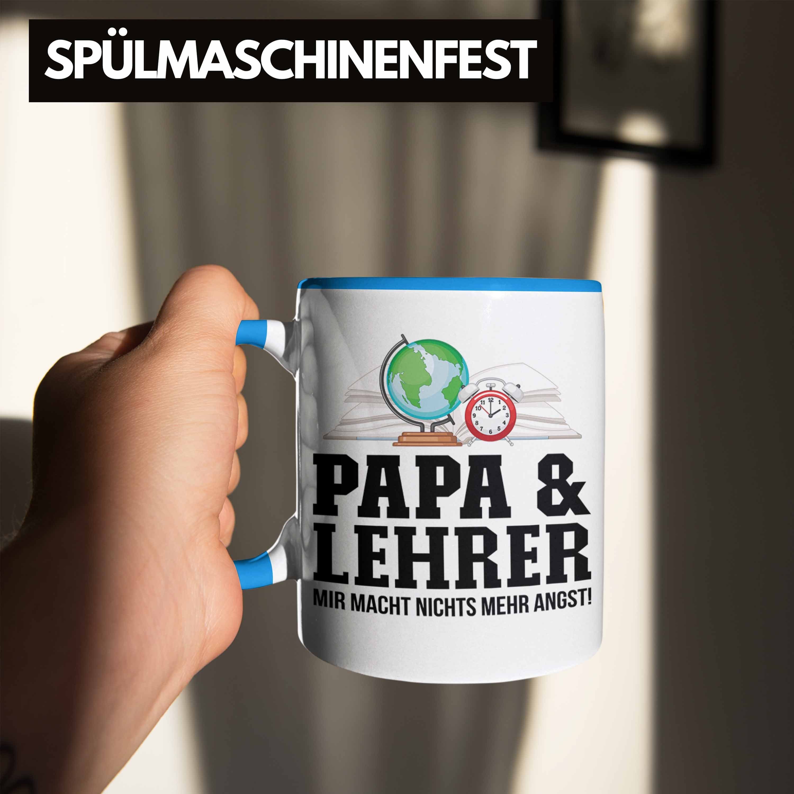 Lehrer und Tasse für Trendation Blau Lehrer Geschenkidee - Vater Trendation Tasse Gebur Papa