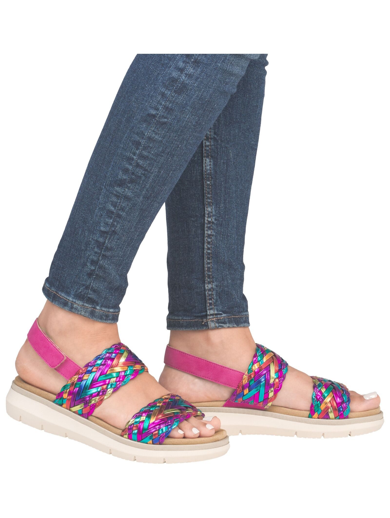 Remonte Remonte Sandalen Lederimitat Riemchensandale