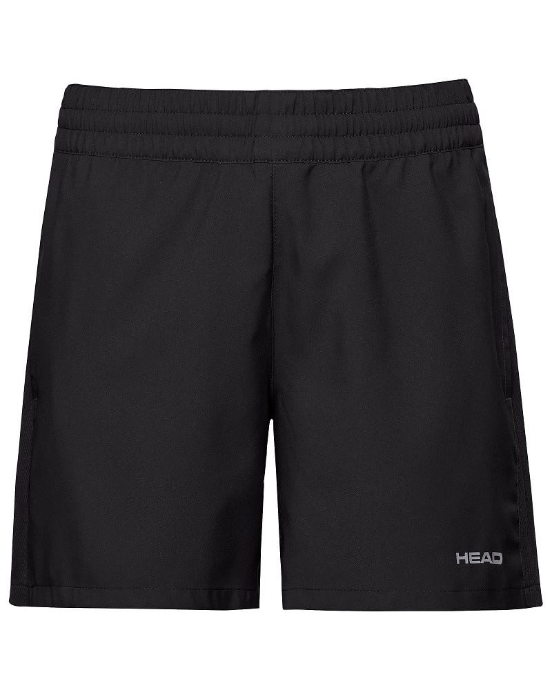 Head Shorts Tennishose Club (UV-Schutz) kurz schwarz Damen