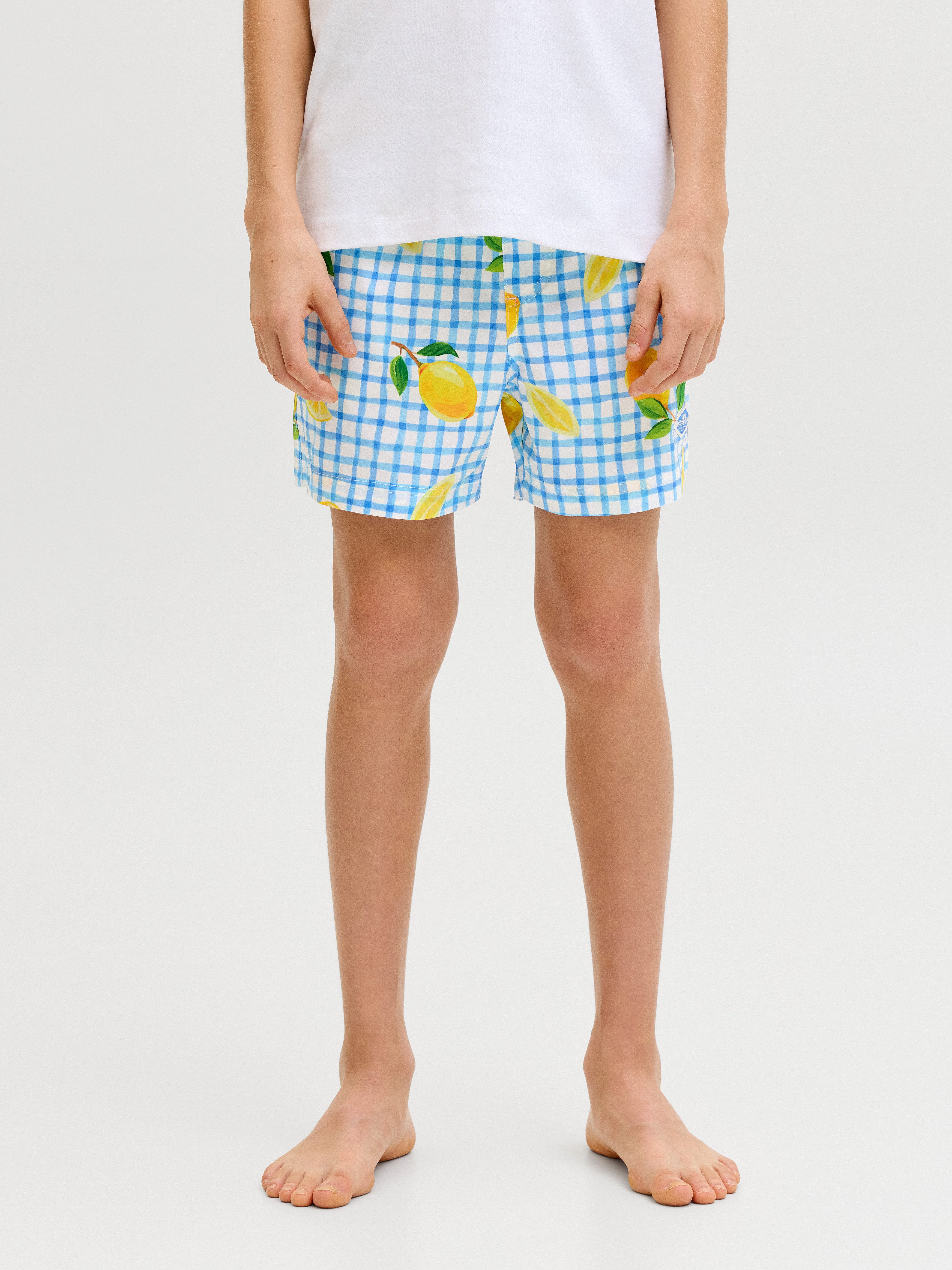 Jack & Jones Junior Badeshorts JPSTMAUI VIBES NOVELTY AOP SWIM SH JNR