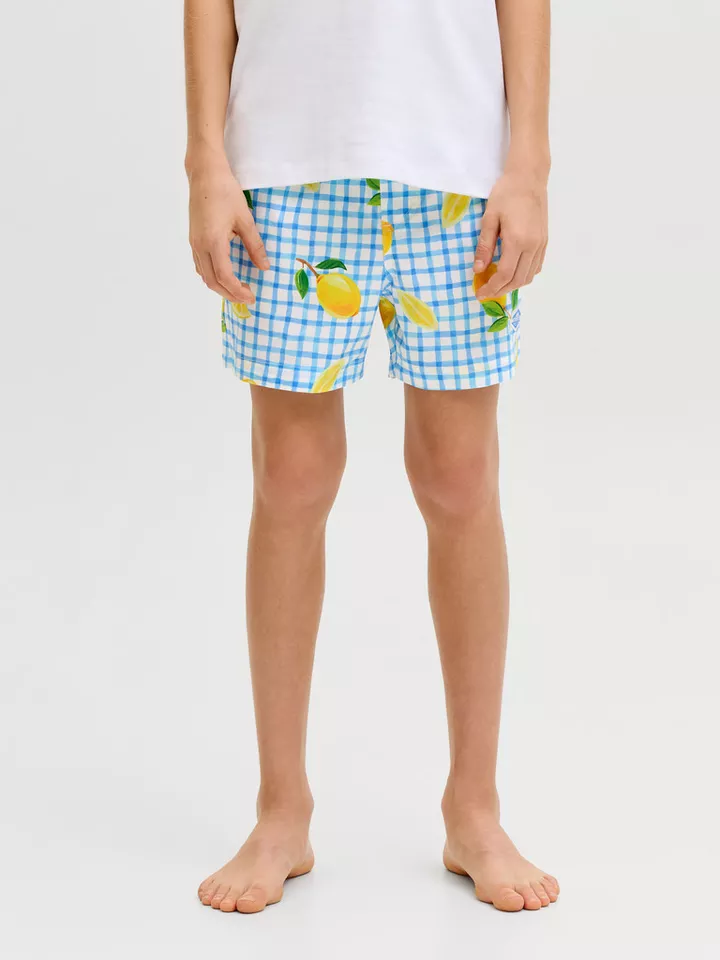 Jack & Jones Junior Badeshorts JPSTMAUI VIBES NOVELTY AOP SWIM SH JNR