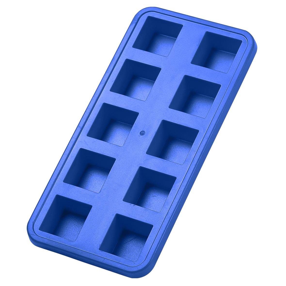 elasto standard-blau PP Eiswürfelform Eiswürfelform "Quadrate"