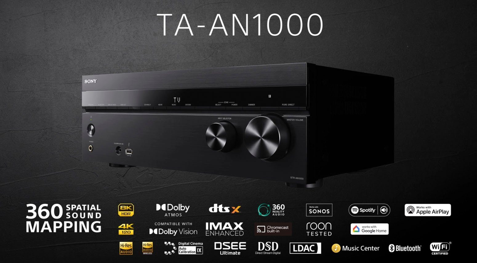 Sony TA-AN1000 7.2 Channel 8K A/V Verstärker (240 W) – Bild 5 von 5