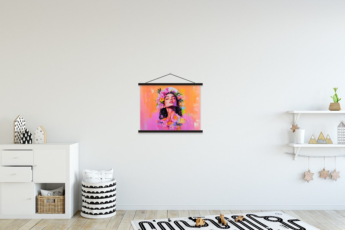 MuchoWow Poster Porträt - Blumenkrone - günstig online kaufen