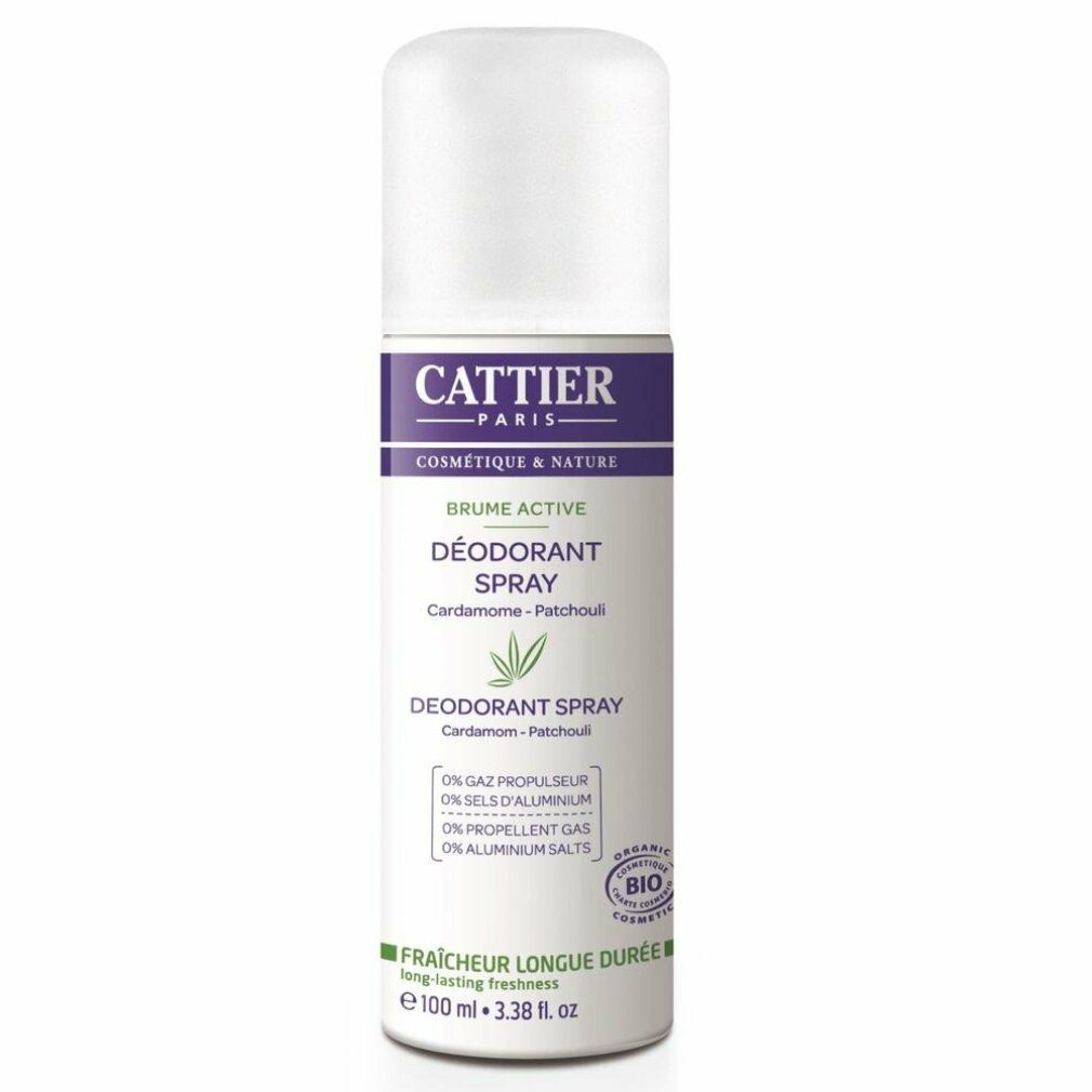 Cattier Paris Deo-Zerstäuber Cattier Desodorante Spray Active 100ml