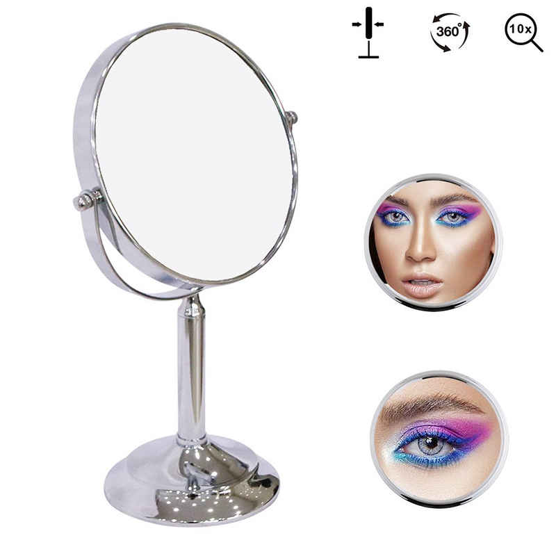 Melko Kosmetikspiegel Spiegel Badspiegel Schminkspiegel 10Fache Vergrößerung (Stück), 10-fache Vergrößerung