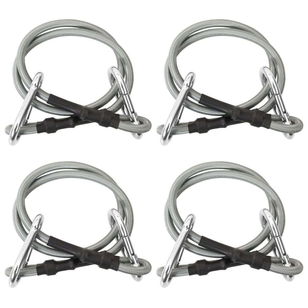 vidaXL Sonnensegel Seile mit Karabiner 4 günstig online kaufen