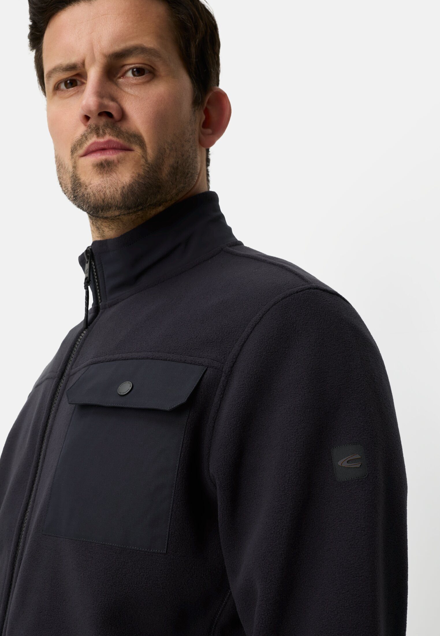 camel active Sweatjacke mit reflektierenden Details Langarm
