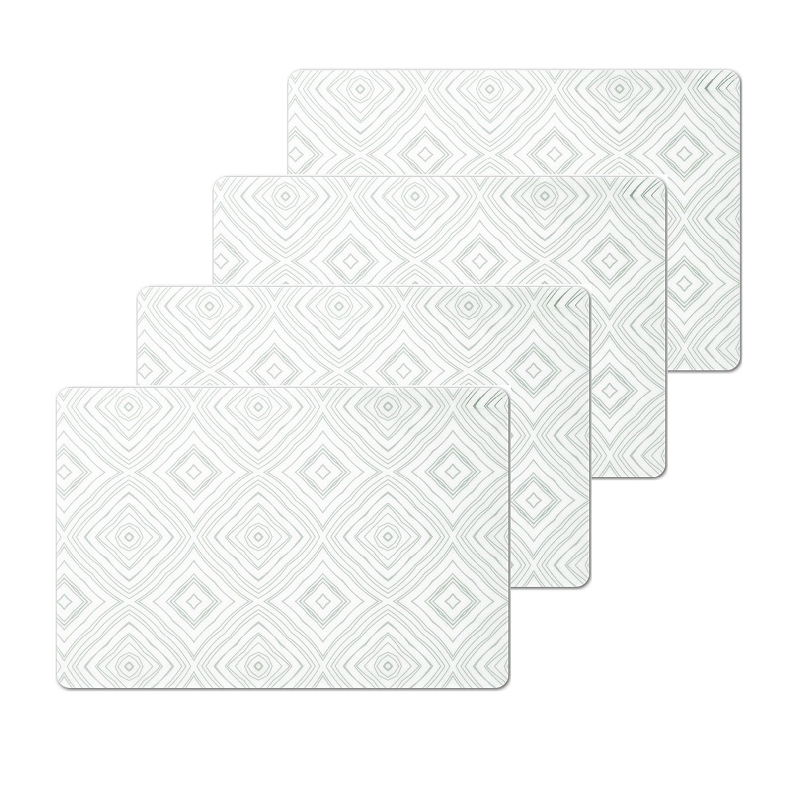 Neuetischkultur Platzset Platzmatte, 4 Stück Transparent, (Set, 4-St., 4x Platzmatte)