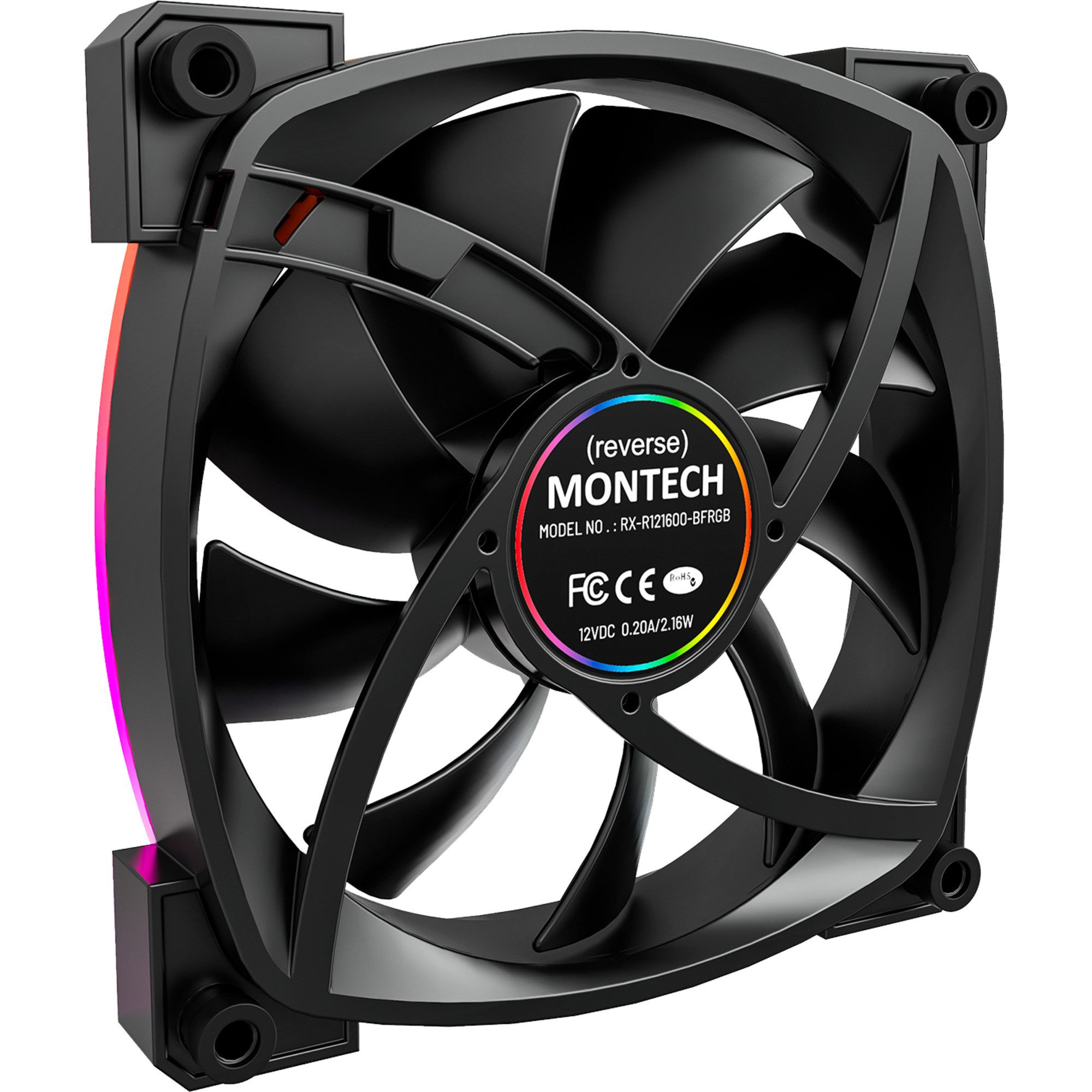 MONTECH Gehäuselüfter Montech RX120 PWM 120x120x25, Gehäuselüfter