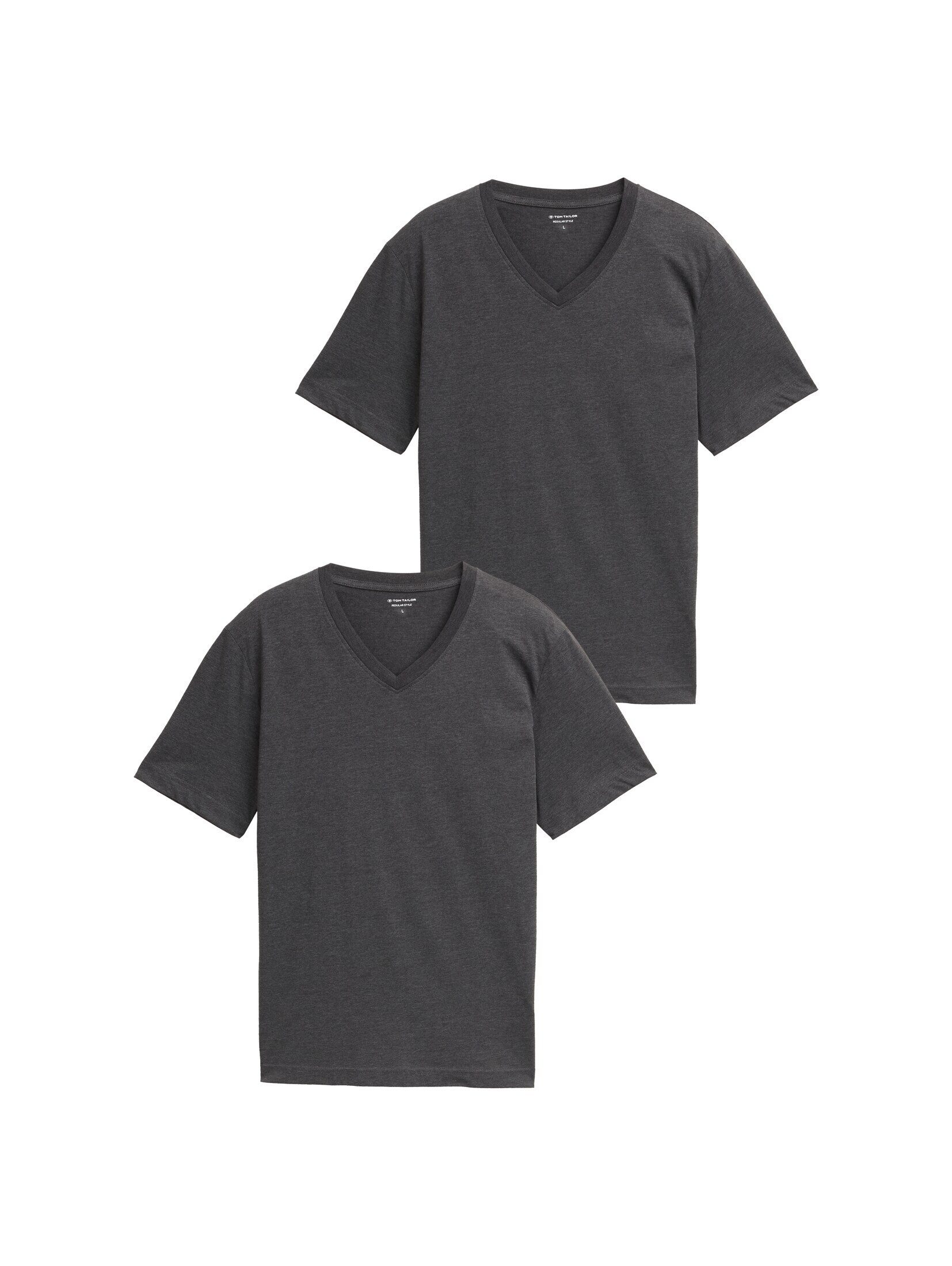 TOM TAILOR T-Shirt T-Shirt (im 2er Pack) T-Shirts mit V-Ausschnitt im 2er-Pack – Bild 2 von 5