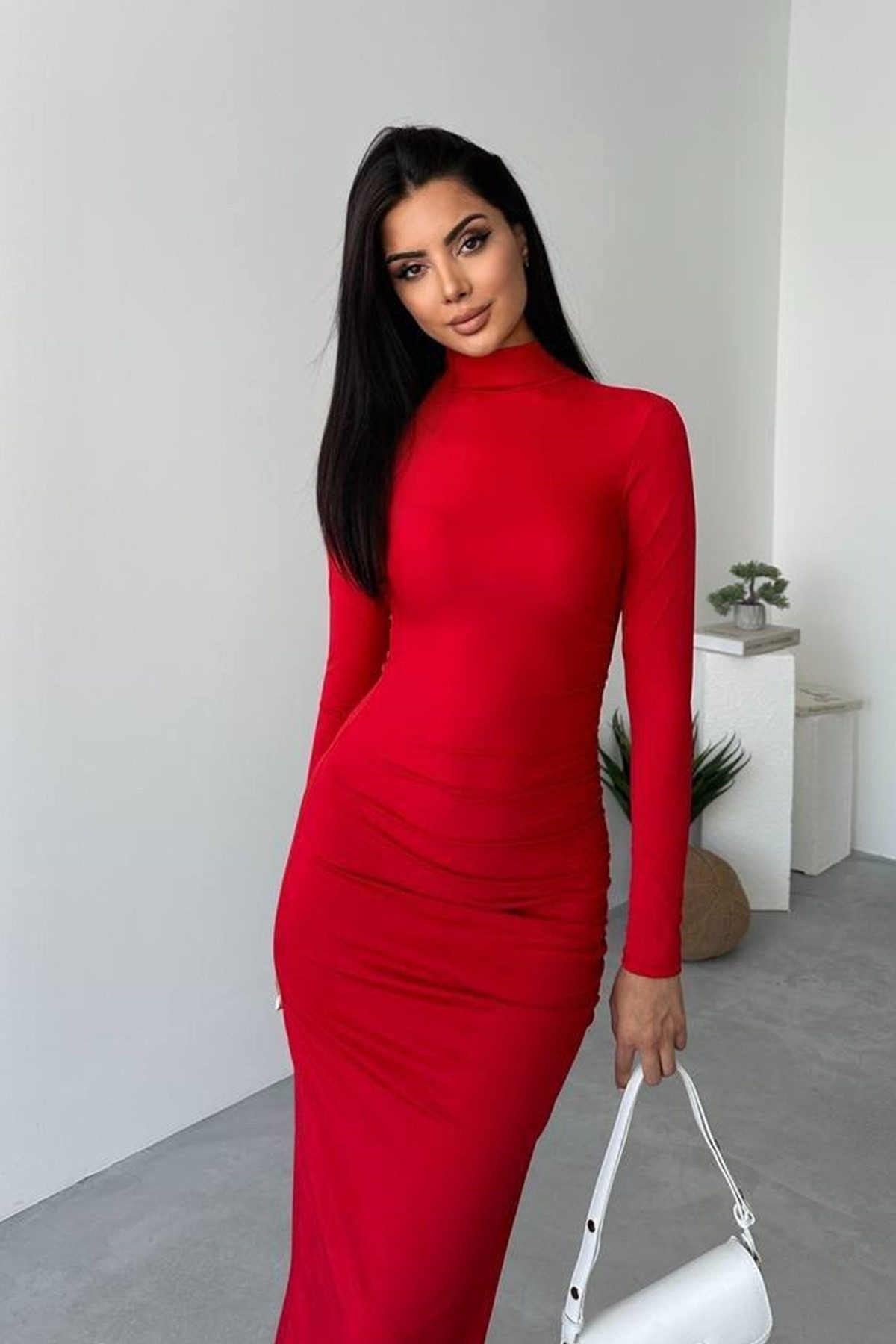 WOMAN VISION Maxikleid Damen Midi-Abendkleid aus günstig online kaufen