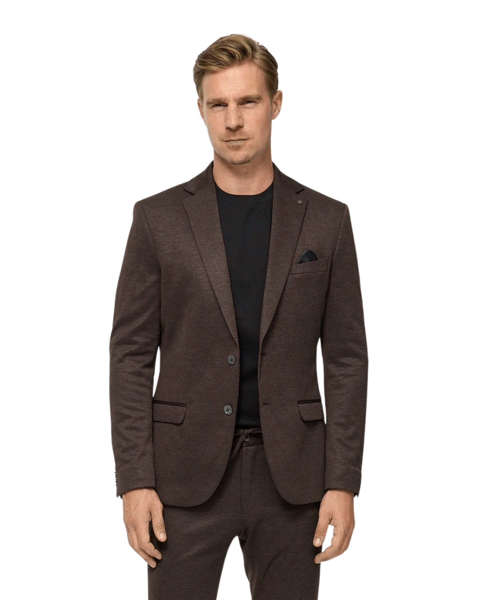 ZUITABLE Anzugsakko ? Herren Sakko modern ? Braune Anzugjacke ? Business Freizeit Sakko