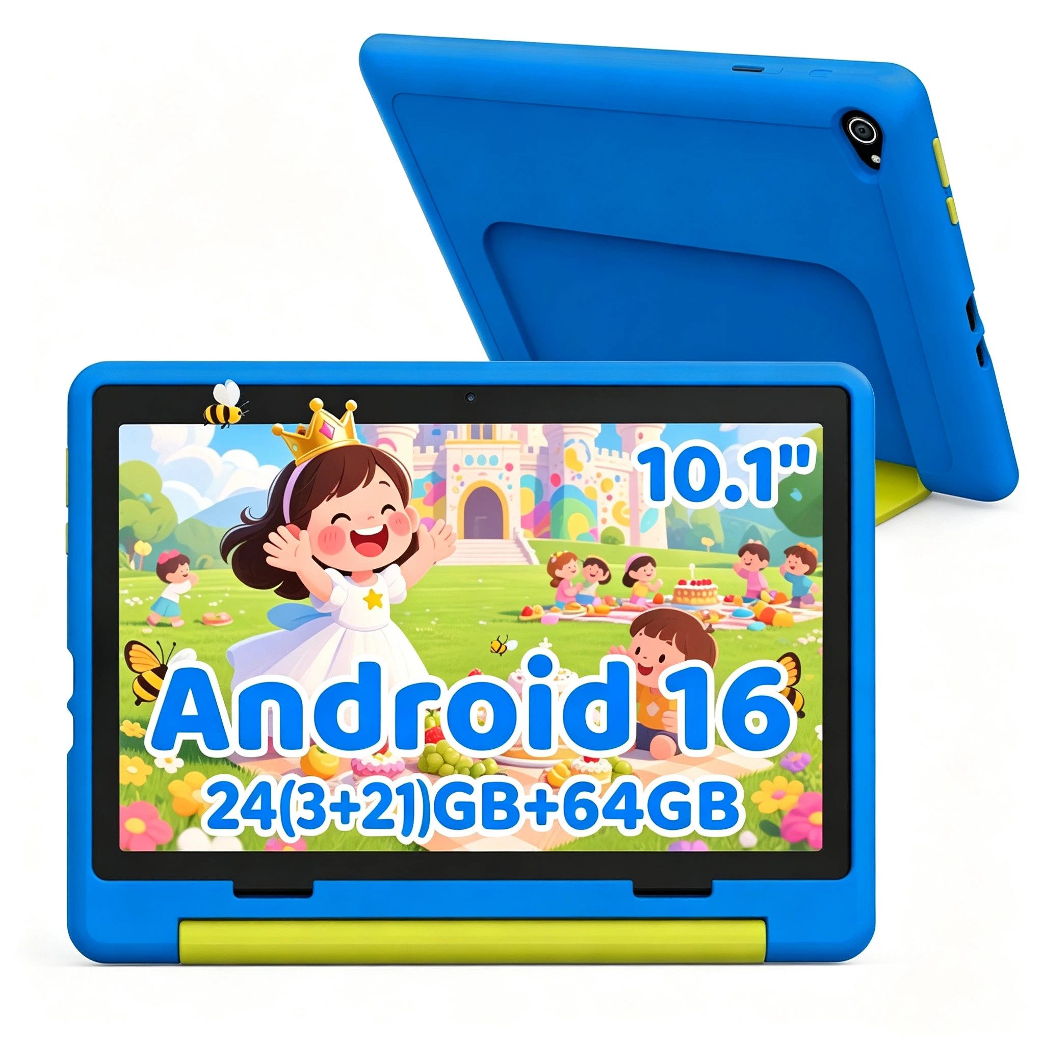 BUFO 10 Zoll Android, 64GB, Elternkontrolle, langlebig Kinder Tablet (10", 64 GB, Android 16, mit Kindersicherung APP, Augenschutz-Display, robuste)