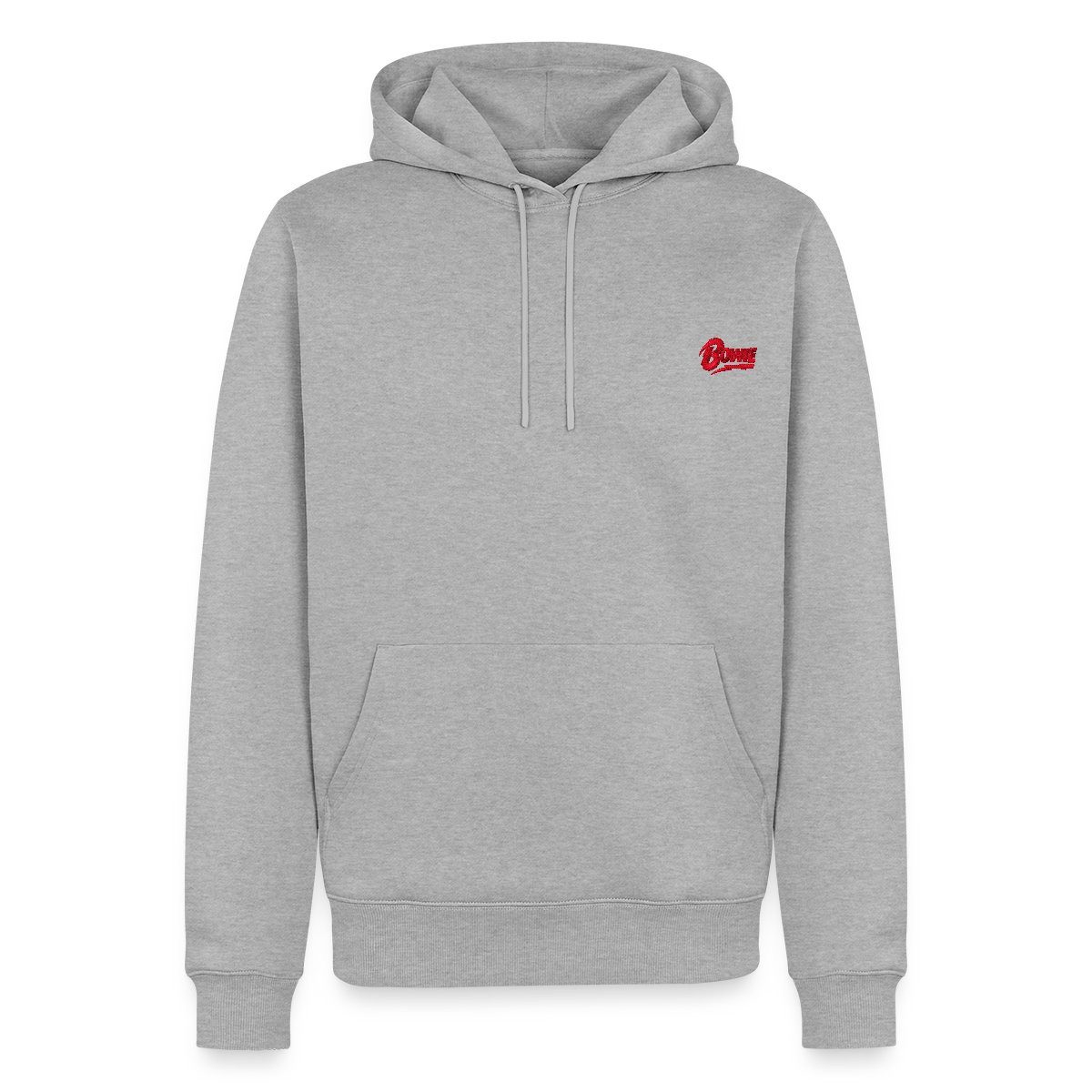 Hoodie David Bowie Offizielles Logo Als Stick-Design Herren Premium Hoodie