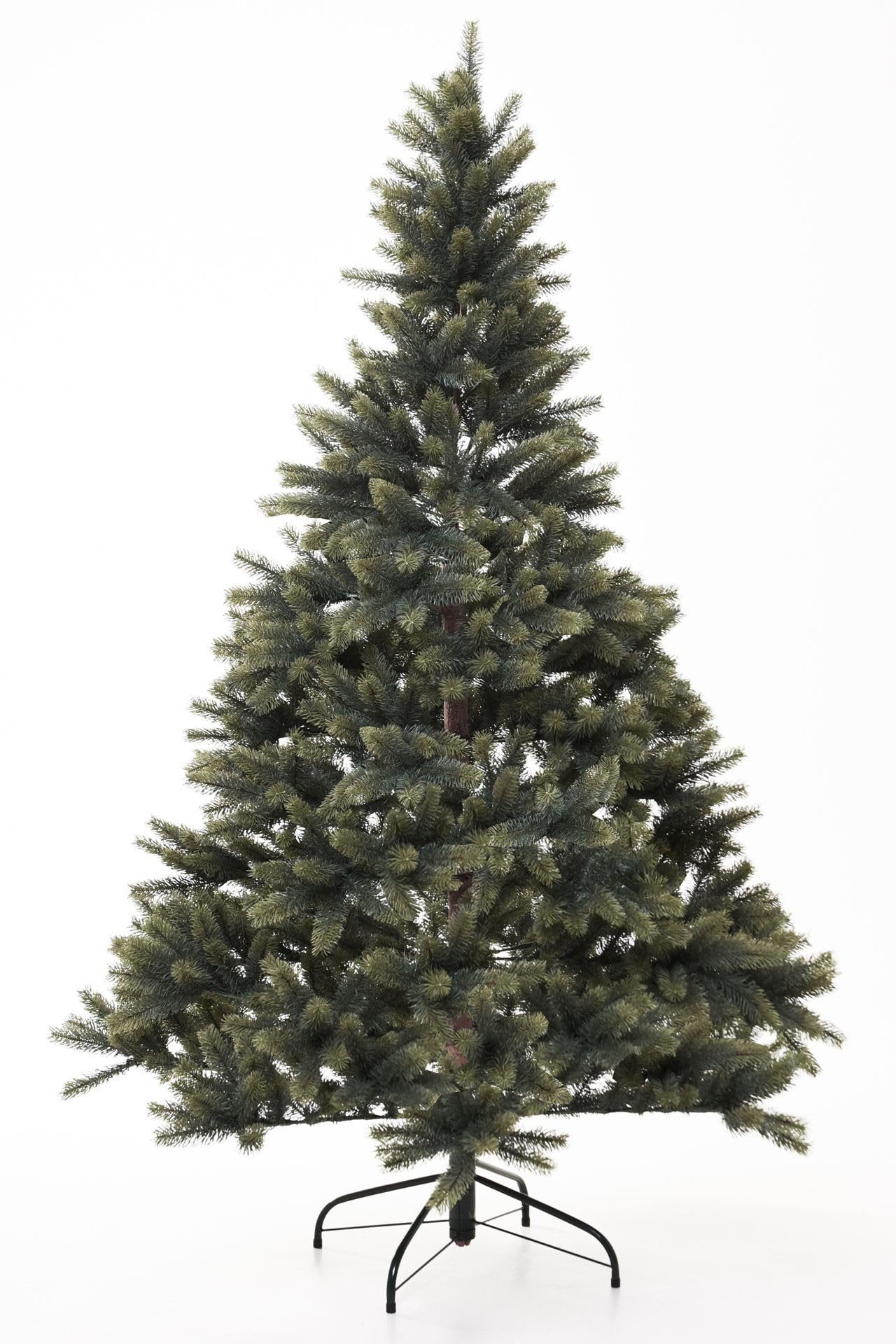 VIVANNO Künstlicher Weihnachtsbaum Kunststoff JODLA Konisch - Grün Naturgetreu, 127x127x180 cm