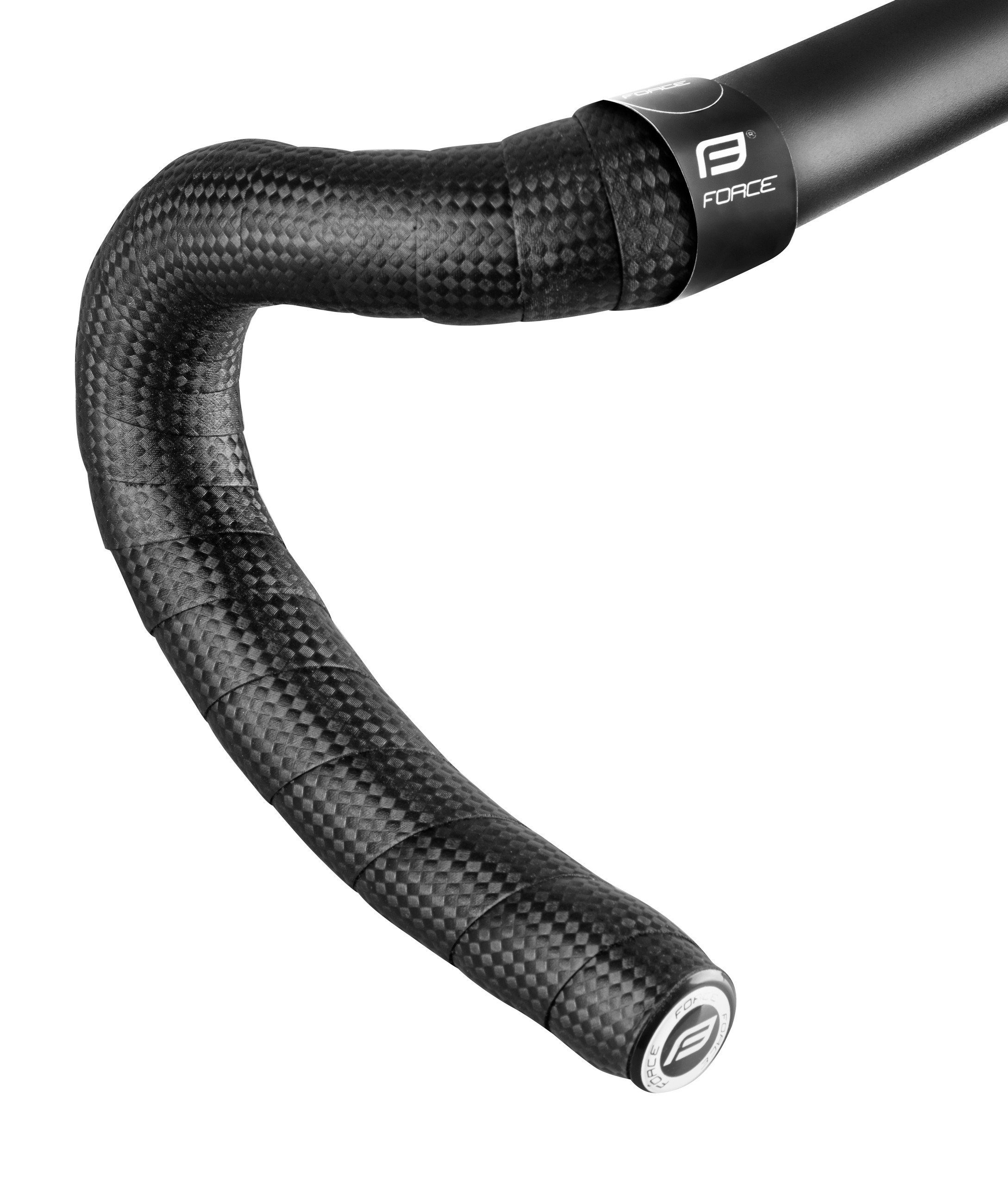 Fahrradlenkergriff Lenkerbänder FORCE Carbon, schwarz