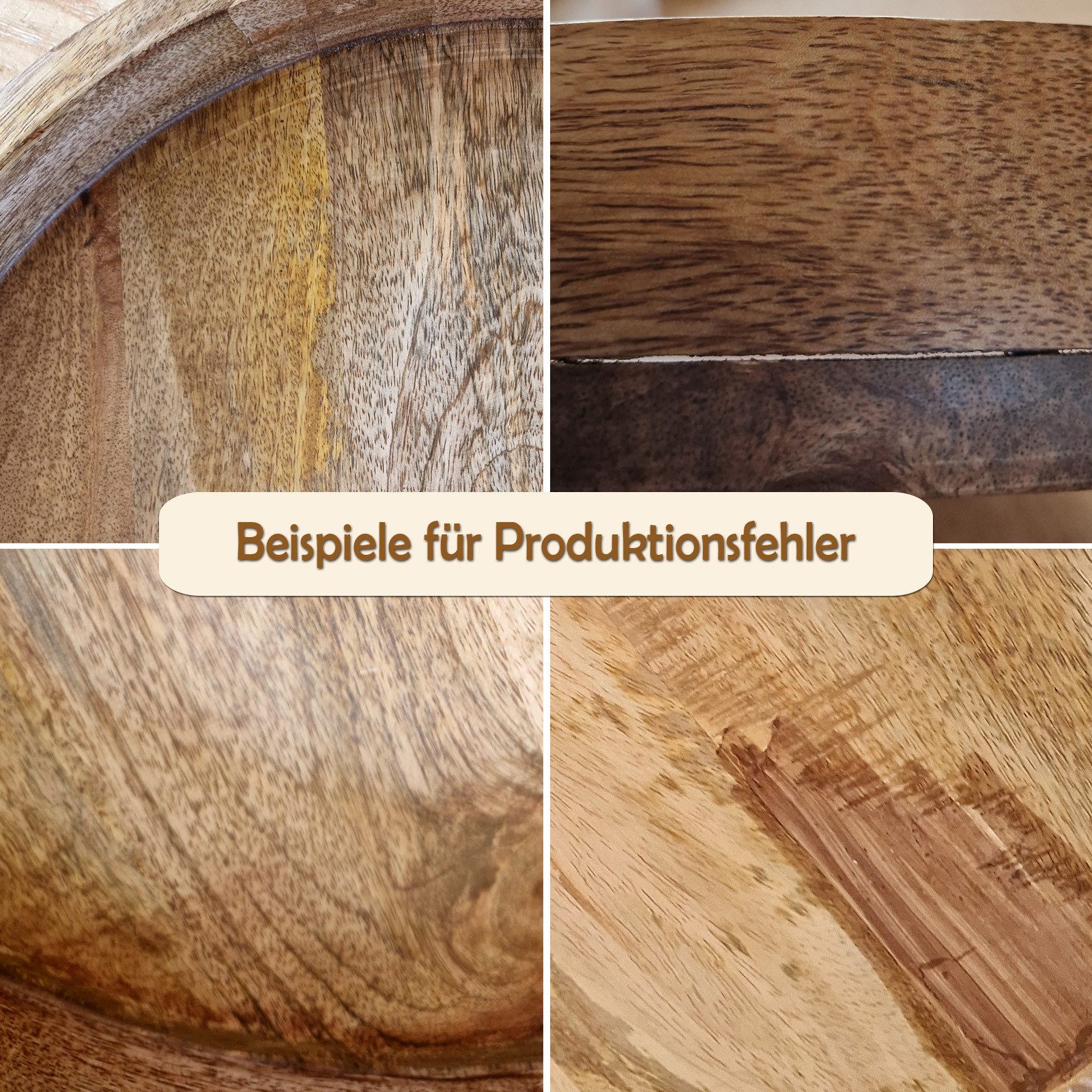 Amagohome Couchtisch Beistelltisch Holz rund ø günstig online kaufen