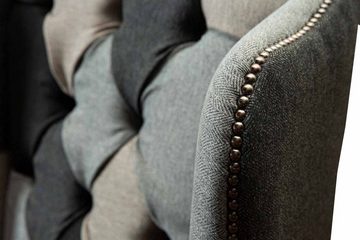 JVmoebel Ohrensessel Chesterfield Ohrensessel Sessel 1 Sitzer Sofa Couch Polster Textil Neu, Made In Europe