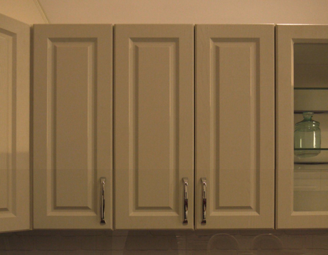 grey Einlegeböden mit 40cm und Front- Elbing Korpusfarbe wählbar 2 Klapphängeschrank 1-türig (Elbing) stone Feldmann-Wohnen