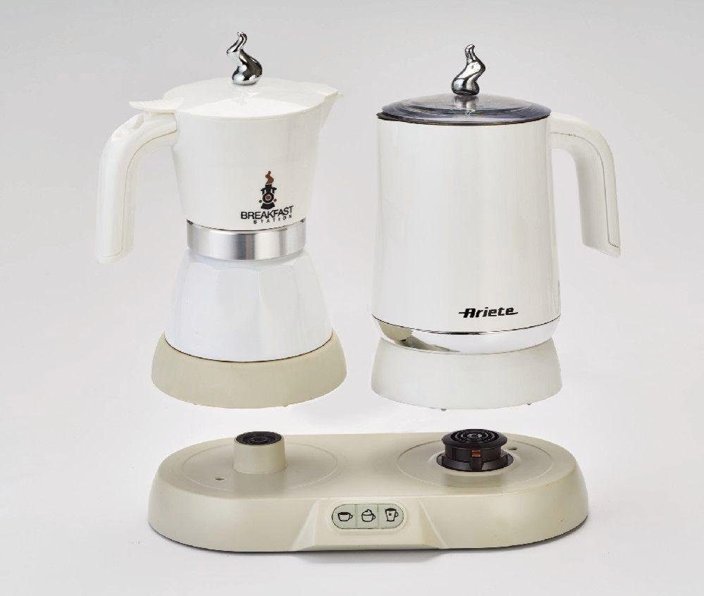 Ariete Espressokocher 1344 Breakfast Station, Espressokocher, Milchaufschäumer und Wasserkocher