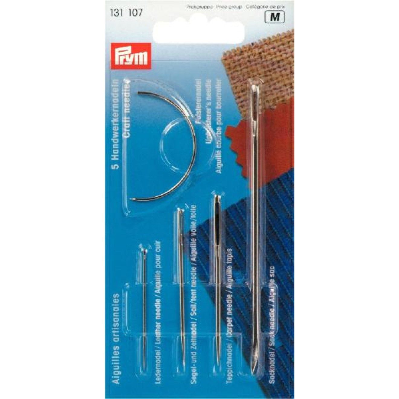 Prym Stricknadeln Sortiment Handwerkernadel sortiert silberfarbig 5 St