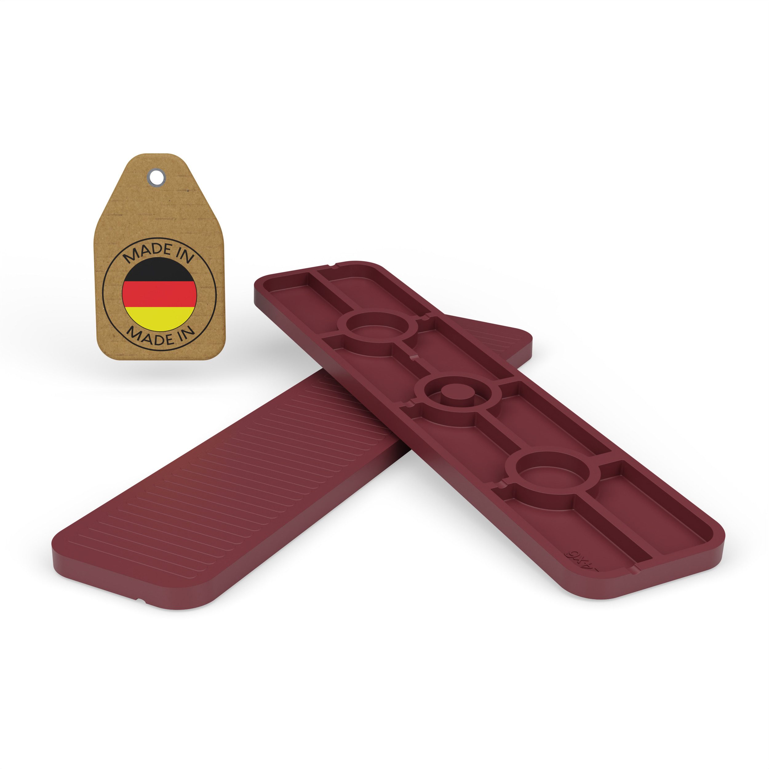 FUX Unterlegplatte Kunststoff Abstandshalter 100x24 1-6mm Made in Germany Distanzklötze, 1-6mm, 1mm, 2mm, 3mm, 4mm, 5mm, 6mm, 100-St., 100 % Recyceltes Material