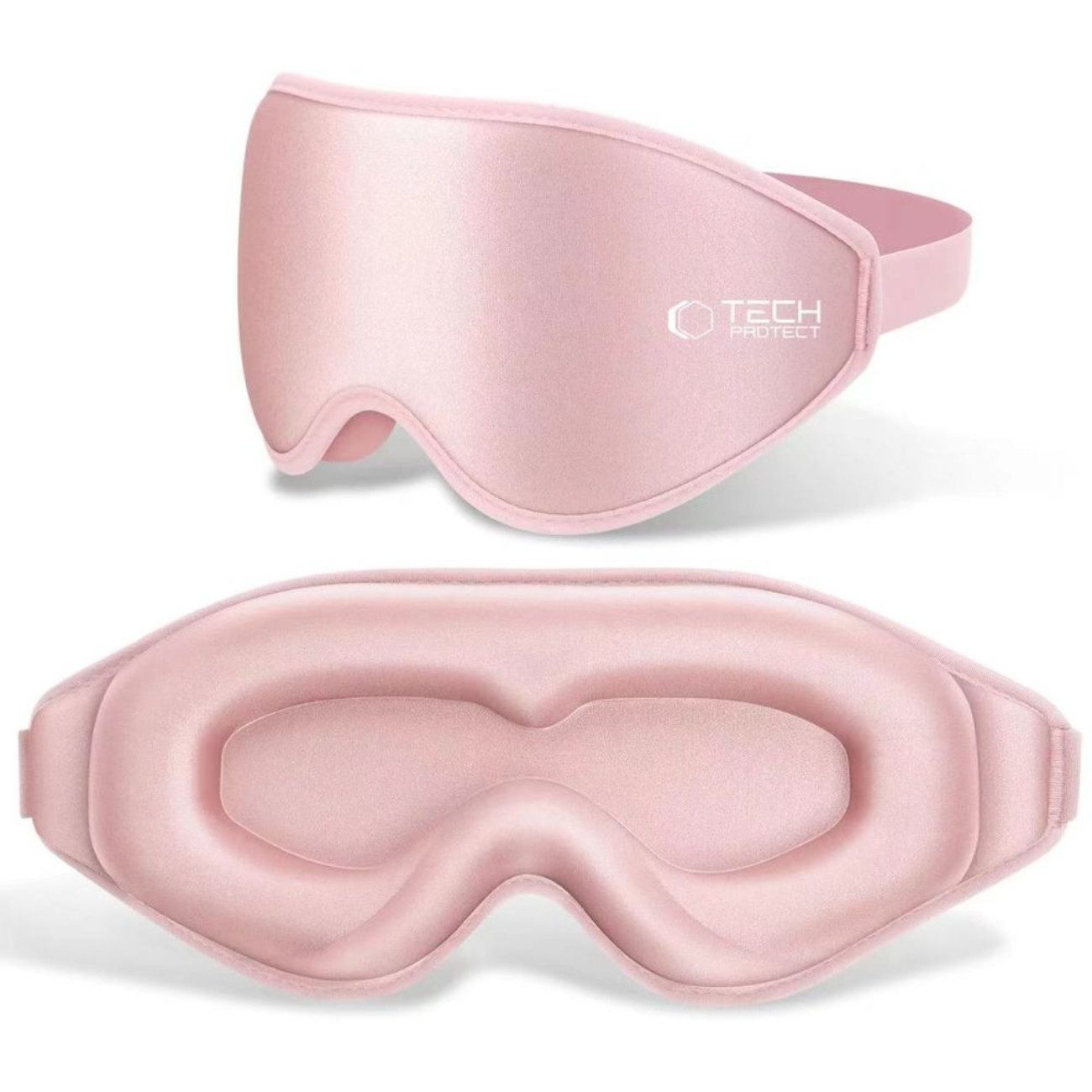 TECH PROTECT Schlafmaske Eyeshade, Schlafmaske, Einzeln, 3D-Schlafmaske mit Memory-Schaum und Lichtschutz