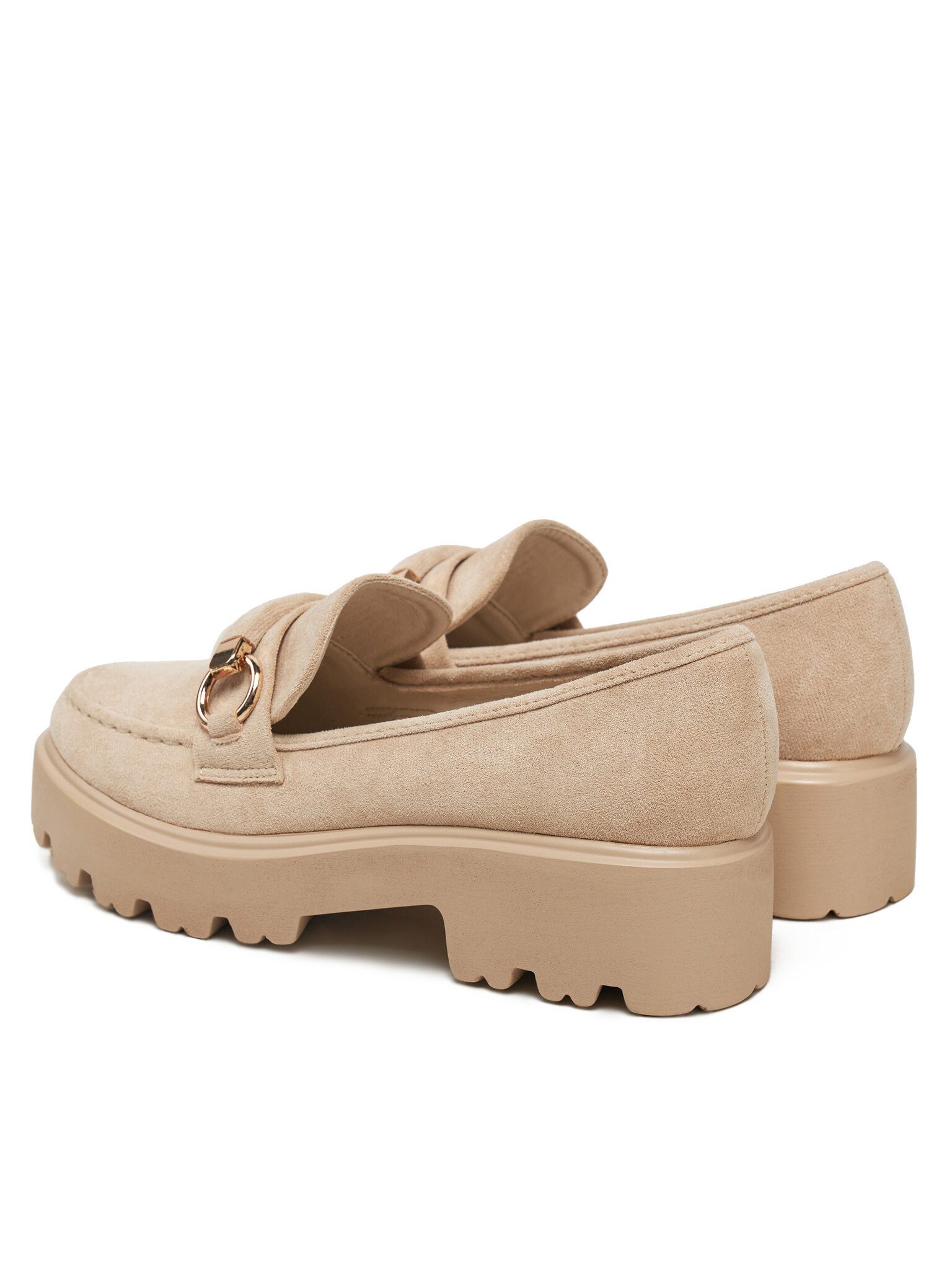 DeeZee Deezee Damen-Loafers Beige LE601-4 Mokassin