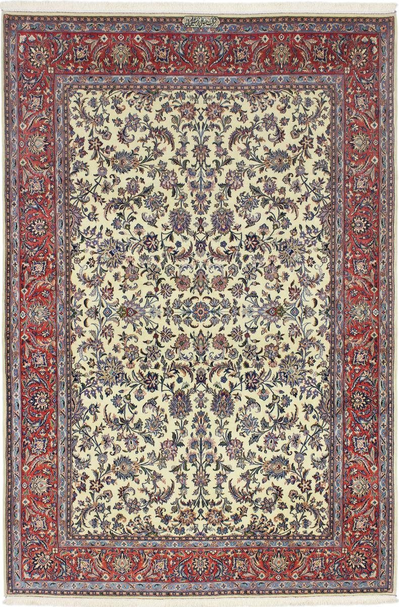 Orientteppich Kerman Rafsanjan Sherkat 202x302 Handgeknüpfter Orientteppich, Nain Trading, rechteckig, Höhe: 12 mm
