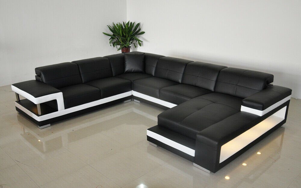 Made Sofas Polster Couch, Designer U Ecksofa in Europe Wohnlandschaft JVmoebel Couch Form Ecksofa